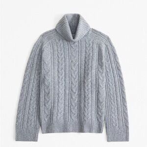 Abercrombie & Fitch Cable Knit Turtleneck Sweater